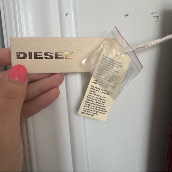 NWT DIESEL Women's Wine Red Corduroy Flare Pants y2k hippy boho 29 - Picture 6 of 9